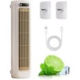 Climatiseur portable Brizaac 3 vitesses - Couleur abricot blanc rafraîchissement chambre salon PIQUET D'ATTACHE