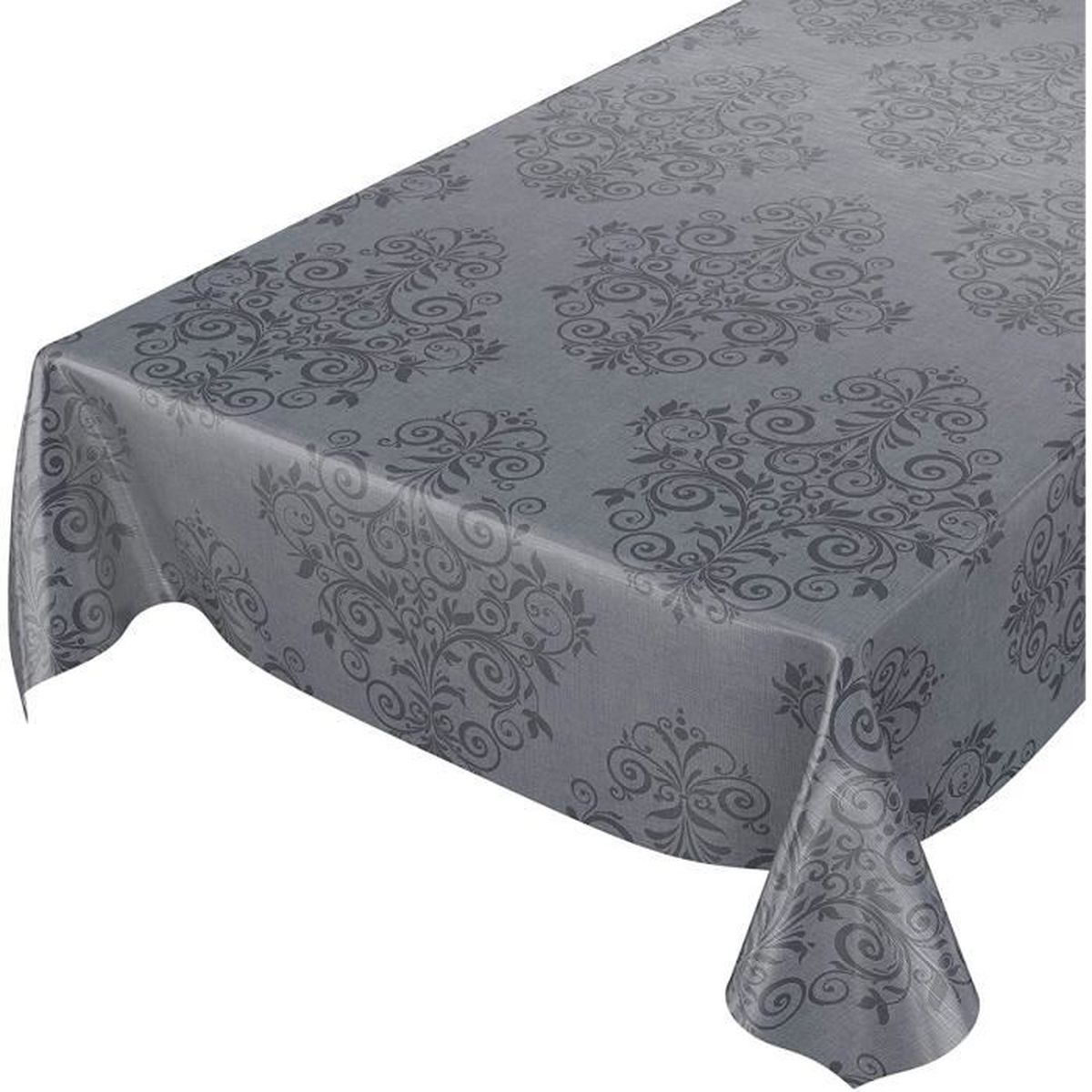 ANRO Nappe en Toile cir/ée avec Bords coup/és 100 cm Ronde Motif de No/ël avec Flocons de Neige