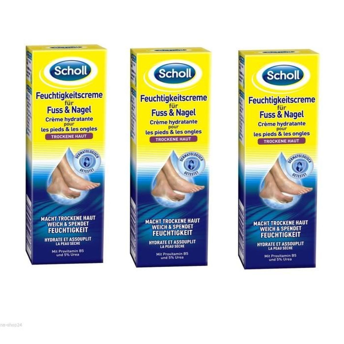 Scholl Creme Hydratante Pour Pied Ongles Contre Peau Seche Lot