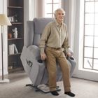 ALIGHTUP Fauteuil de Massage et Chauffage Fauteuil releveur électrique, avec Chauffage et Repose-Pied Ajustable, 74x88x103 cm Gris