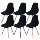 Housse de chaise - HAUTSTORE - Extensible - 6 pièces - Noir - Scandinave moderne