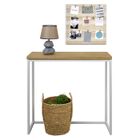 BOX FURNITURE Table Console Icub 30x80x80cm Blanc