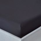 Drap-housse - Homescapes - Noir - 100% coton Égyptien - 200 fils - 120 x 190 cm