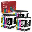 AUMOK 15 Packs Cartouche encre compatible pour EPSON 502XL pour Epson XP5100 XP5105 Epson Workforce WF2860DWF WF2865DWF