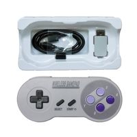 Manette de jeu 2.4GHZ avec bouton violet pour SNES Super Nintendo Classic MINI