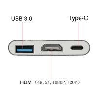 Type C à 4K HDMI USB 3,0 chargeur HUB adaptateur USB-C 3,1 Converter pour MacBook