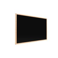 Tableau à Craie Noir Magnétique avec Cadre en Bois 90x60cm