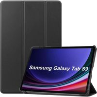 Coque pour Samsung Galaxy Tab S9, Protection Antichoc Support Veille-Réveil - Noir