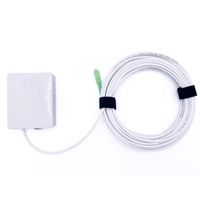 Elfcam® - Câble Fibre Optique Simplex Monomode SC/UPC à SC/UPC, Blindage et Connecteur Renforcée,Perte Très Fiable - Blanc (30M)