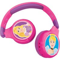 Casque Audio Enfant 2-en-1 Bluetooth Stereo, sans Fil, Filaire, Son limite, Pliable, Ajustable, HPBT010DP