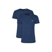 T shirt - Guess - Homme - pack x2 Triangle - Bleu - Coton