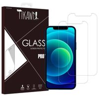 Tikawi x2 Verre trempé 9H Iphone 12 Pro 6.1" Protection Ecran Haute résistance [Anti-traces] Film protection Verre trempé x2