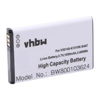 vhbw Li-Ion batterie 1050mAh (3.7V) pour combiné téléphonique téléphone fixe Siemens Gigaset SL910, SL910A remplace