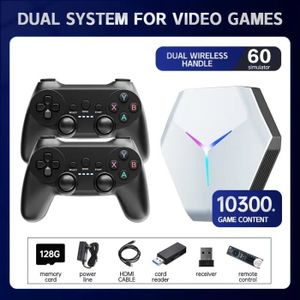 MANETTE JEUX VIDÉO Console de jeu vidéo sans fil X10 - 128 Go - 2 man
