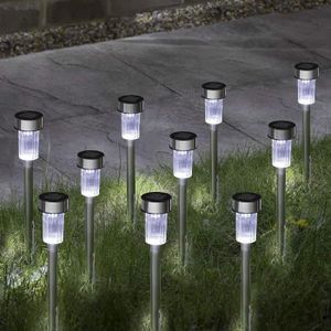 BALISE - BORNE SOLAIRE  Lot De 10 Lampes Solaires Sur Piquet – Éclairage D