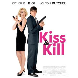 AFFICHE - POSTER Kiss & Kill - Asthon Kutcher - 116x158cm - AFFICHE ORIGINALE de Cinéma - Envoi Plié