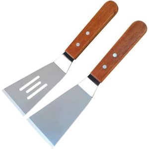 Spatule plancha inox spatule de cuisson multifonctionnelle élargie en forme  d'éventail pour rôtir du poisson du steak des crêp[77] - Cdiscount Maison