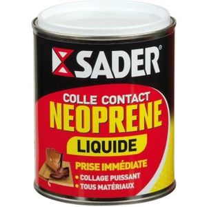 COLLE - PATE FIXATION Colle contact néoprène liquide - SADER - 750 ml - Boîte métal
