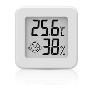 PAIRIER 4 pièces Mini LCD Thermomètre Hygromètre Interieur Termometre Maison  Convient pour Les Chambres D'enfants