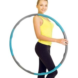 Enfants Ffitness Queta Hula Hoop Adulte Perte de Poids Adulte Massage /Éponge en Acier Inoxydable Taille Mince Hulahoop Hoop pour Adultes Corde /À Saute 6 Sections Orange Gris