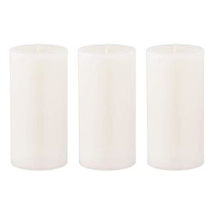 Promol Candle Lot de 10 Bougies Pilier Dor/é 150 x 68 mm