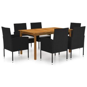 Ensemble table et chaise de jardin TENDANCES 2021 - Ensemble Table à manger de 6 à 8 