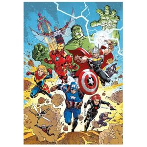 PUZZLE Puzzle Avengers 300 pieces L Attaque des Super Heros Marvel Personnages Dessin Anime Puzzle Enfant carte tigres