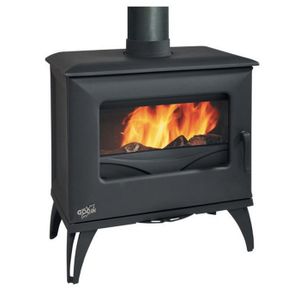 POÊLE À BOIS Poêle bois bûches Cube - Godin - 6.5kW - Anthracit