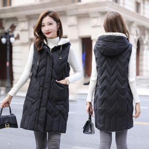 MANTEAU - CABAN Manteau Femme - Coton Nouvelle Mode mi-long Garder au chaud Ample - Noir ZC