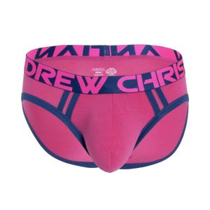 CULOTTE - SLIP Andrew Christian - Sous-vêtement Hommes - Slips Homme - CoolFlex Modal Active Brief w/ SHOW-IT® Fuchsia - Rose