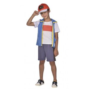 DÉGUISEMENT - PANOPLIE Déguisement Ash Ketchum junior en polyester blanc - AMSCAN - Licence Pokémon