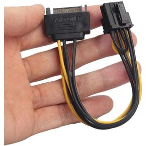 zdyCGTime SATA 15 Broches mâle vers 8 Broches (6 + 2 Broches) PCI