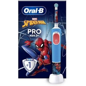 BROSSE A DENTS ÉLEC Brosse à dents électrique Oral-B Pro Kids 1 Manche Marvel Spider-Man, 1 Brossette, 3 Ans et Plus