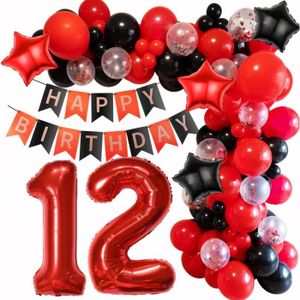 Ballon rouge anniversaire - Cdiscount