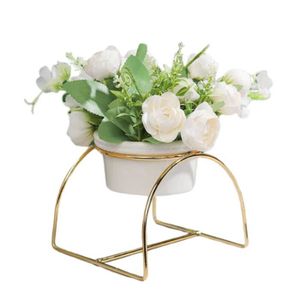 miaomiao Fleurs Artificielles Blanc Artificiel en Plastique Muguet Fleurs Maison Table Bureau Mariage Fleur D/écoration De F/ête Feuille Verte Bouquet De Fleurs
