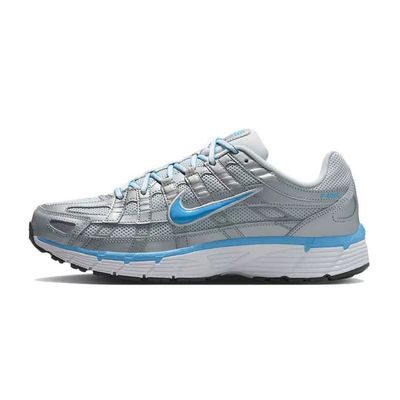 Basket Nike P-6000 Argent, Bleu, Blanc Cdiscount Chaussures