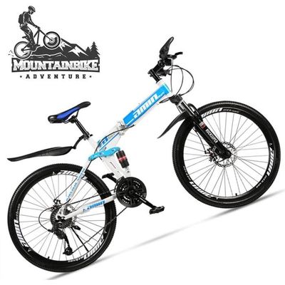 Nengge 24 Pouces Vélo Vtt Adulte Homme Femme Pliable Montagne Tout Suspendu  Freins Disque Véhicule Ter - Cdiscount Sport