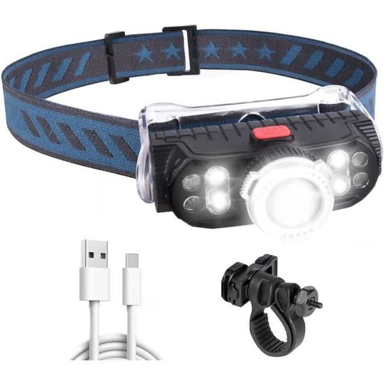 Lampe Vélo Arrière USB Rechargeable - 3 Modes Lumineux - Sécurité Renforcée Pour VTT Et Route (Bleu)