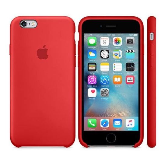 coque iphone 6s rouge et noir