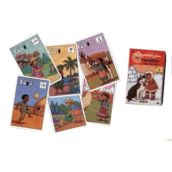 Jeu de cartes - ARPLAY - FAMILLES DU MONDE - 40 cartes pour 8 familles - Mixte - Intérieur - 6 ans et plus