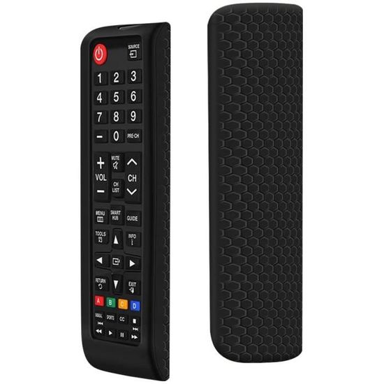 Housse De Télécommande En Silicone Anti-Choc – Protection Complète, Antidérapante, Avec Cordon – Compatible Anndroid TV