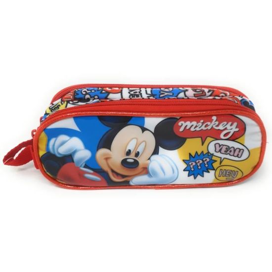 Trousse Scolaire Double Miquelrius Dino - Fabriquée En Bouteilles Recyclées, Fermeture éclair, Pour Ranger Tout Le Matériel - 1
