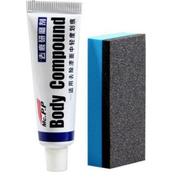 Kit De Polissage Pour Rayures De Voiture - 2 Pièces Avec Pâte Réparation Et Éponges - Efface Rayures Légères - Revêtement Céramique