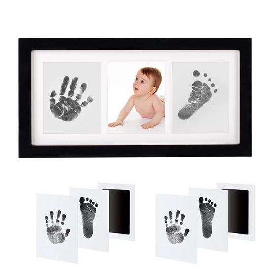 Baby Ink Hand and Footprint Kit, kit de cadre photo pour nouveauné
