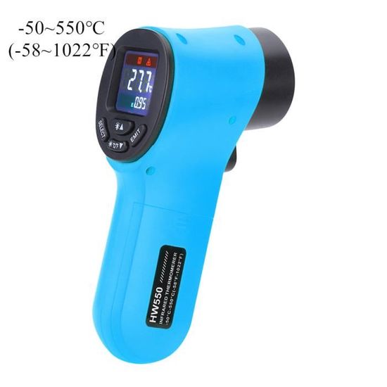 Thermomètre Infrarouge Diewu HW600 - Pyromètre Laser Sans Contact -50°C à 600°C Pour Usage Industriel Et Domestique