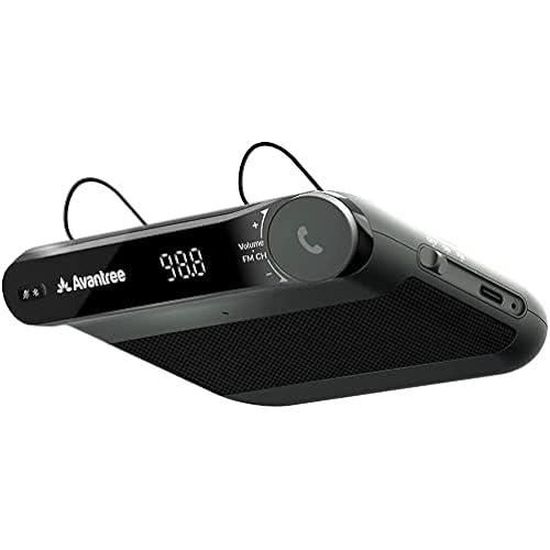 Enceinte Bluetooth Voiture Avantree Roadtrip - 6W, Émetteur FM, Mains Libres | Réduction Bruit, Allumage Auto