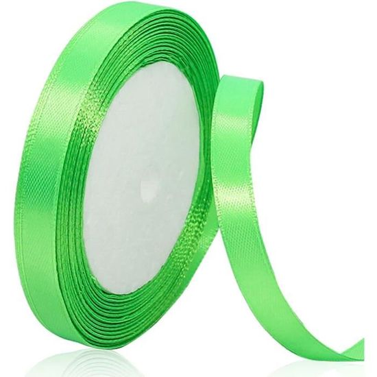 Rubans satin avec lisière - 6 mm, vert clair acheter en ligne