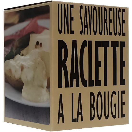 LUMI Raclette Fondue à la bougie Cookut - Coffret cadeau avec