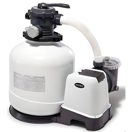 intex filtre a sable 4m3 h piscine jusqu a 20m3 cdiscount jardin