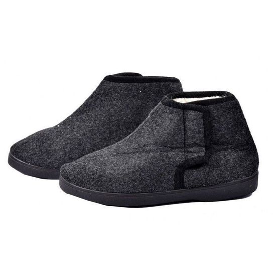 Charentaise Homme Premium - OZABI - MU8727 Marine - Fourrée - Confortable - Résistante Mu8727 marine - Chaussures